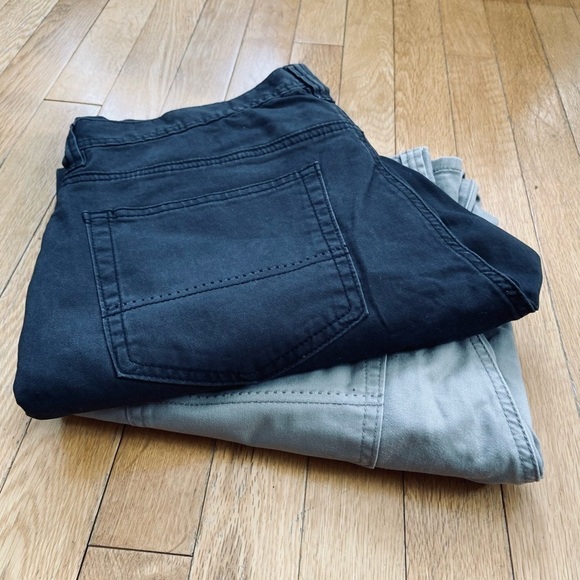 Kirkland Signature men's 5-pocket brushed cotton twill pant, bundle of 2 mens 32 - Picture 11 of 16